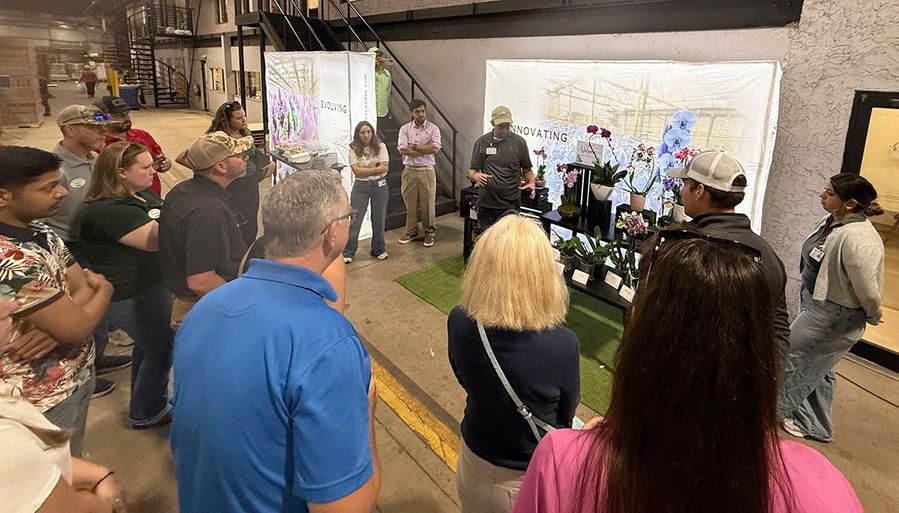 FNGLA Emerging Leaders Program Class II visits Silver Vase Orchids in Homestead, Florida. 